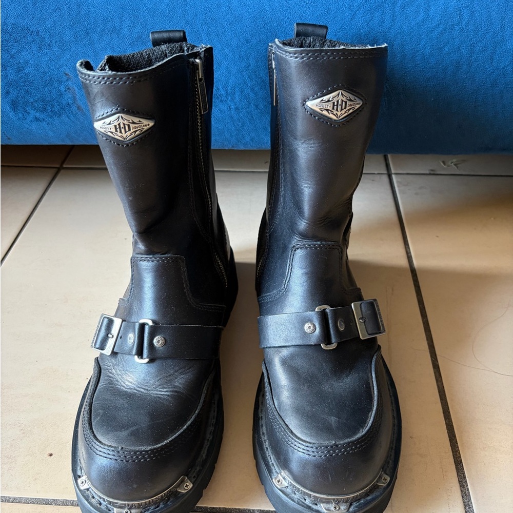 Harley-Davidson Black Leather Boots